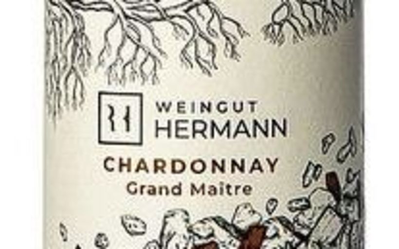 Weissweinflasche Marke Chardonnay Grand Maître 2020