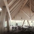 Ein Bild zum Projekt «Neubau Restaurant Caumasee» von Architektin Corina Menn.