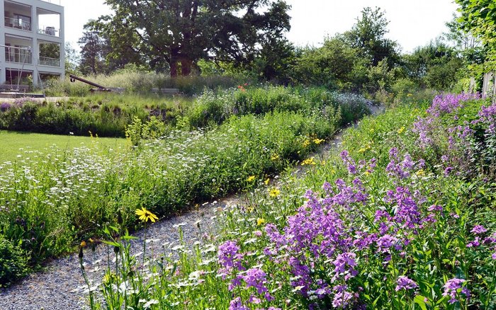 Hotelgarten, Mikroklima, Biodiversität, Nachhaltigkeit, Aussenräume, Klimaanpassung, Transpirationskälte