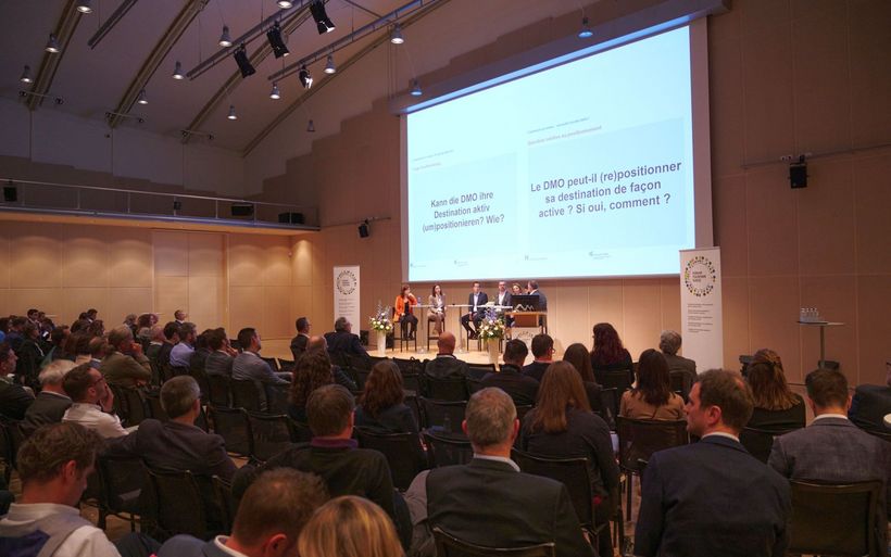 Plenum des Tourismus Forums Schweiz in Bern.