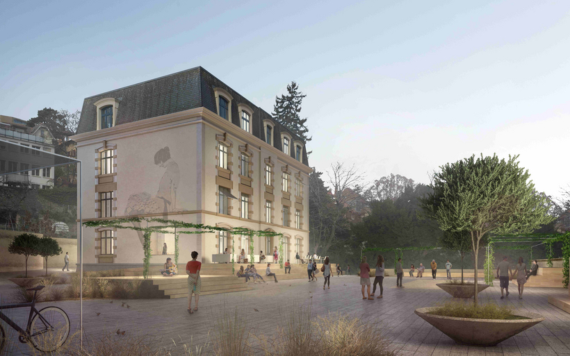 image de synthèse future auberge 