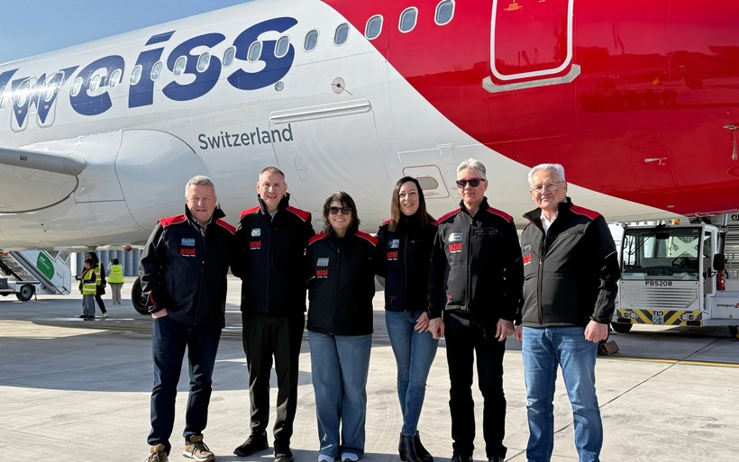 Delegation beim Flughafen Zürich