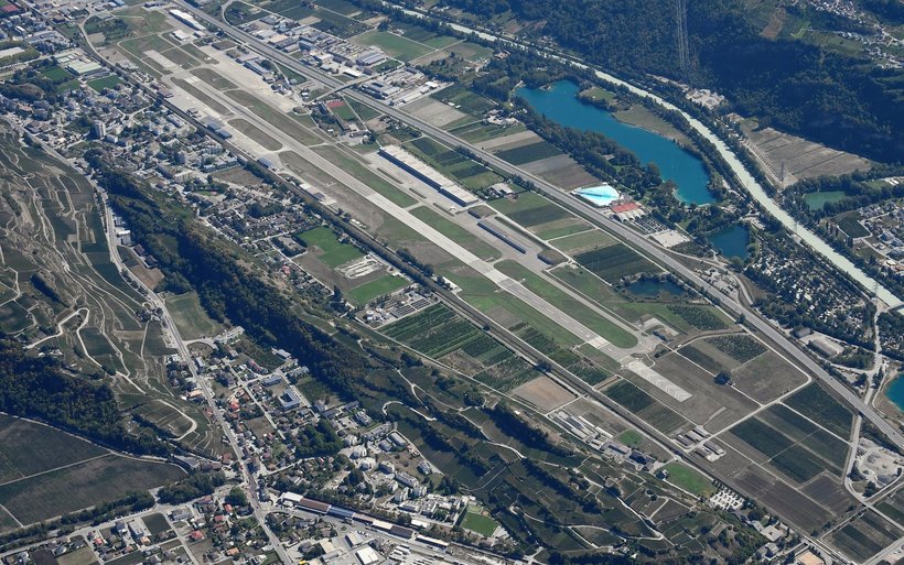 Flughafen Sitten, Flughafen Sion, Wallis, Luftverkehr, Walliser Tourismus, Walliser Hotelier-Verein, Flughafengesetz, Air Mountain