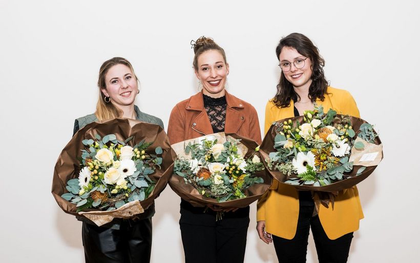 Ausgezeichnete Diplomandinnen der Hotelfachschule Thun: Alena Bürkli, Irina Rüegg und Nicole Brunner.