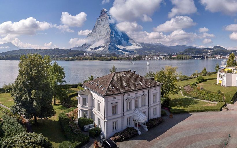 Fotomontage Matterhorn - Luzern