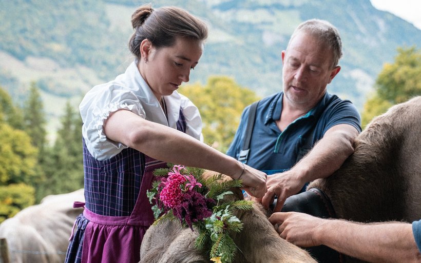 Alpabzug Albeuve Mathilde Gremaud