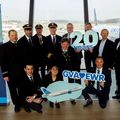 United Airlines Team feiert 20 Jahre Jubiläum der Strecke Genf-New York