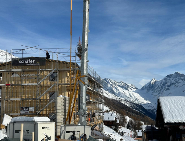  l'hôtel Momentum sur  l’alpage Lauchernalp