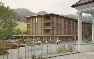 Visualisierung der  «Mountain Lodge»
