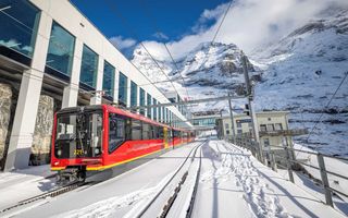 Jungfraubahn bei der Station Eigergletscher