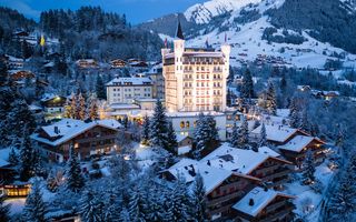 Aussenansicht Hotel Gstaad Palace