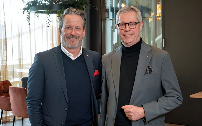 HotellerieSuisse-Direktor Christian Hürlimann und HotellerieSuisse-Präsident Martin von Moos 