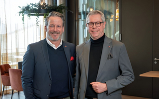 Martin von Moos, président d'HotellerieSuisse et Christian Hürlimann, directeur d'HotellerieSuisse