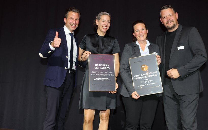 Christian Hoefliger-Von Siebenthal, Brigitte Hoefliger-Von Siebenthal, Alexandra Invernizzi, Reto Invernizzi, Maison Hornberg, Kemmeriboden Bad, Andrin Willi, Hotelrating