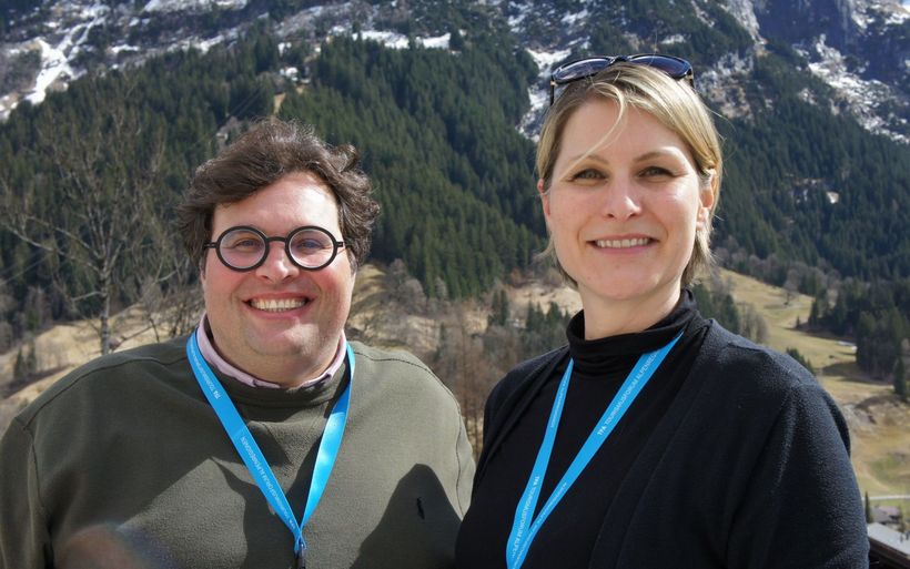 Konstantin Andreas Feustel und Bianca Keybach von der Wiif AG reisten aus Oberstaufen im Allgäu (D) ans TFA nach Grindelwald. 