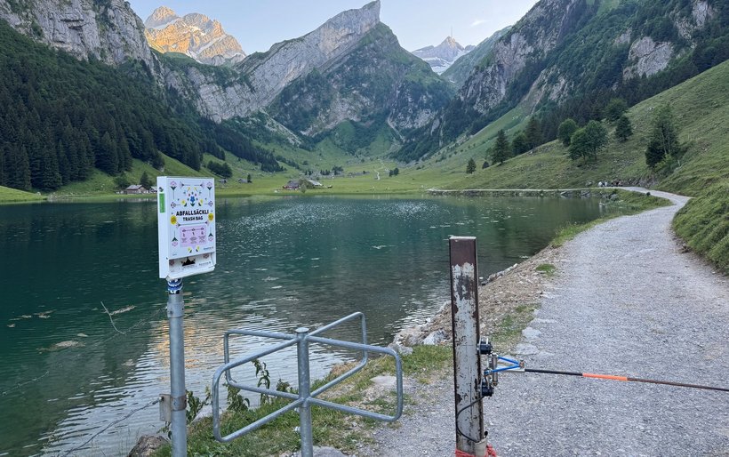 Alpstein, Littering, Wandern, Appenzellerland, Sensibilisierung, Abfallsäckli, Ranger