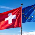 Schweizer Fahne und EU