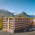 Visualisierung des Hotelprojekts beim Bahnhof Interlaken Ost.