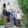 Thomas Unger, Schweizer Jugendherbergen, Andrea Adamer, Hostel Managerin Mariastein, Matthias Spörri, Schweizerische Stiftung für Sozialtourismus SSST, Florian Niklaus, Architektur Groenlandbasel, René Dobler, Stiftungsratspräsident der Stiftung Jugendburg Rotberg.
