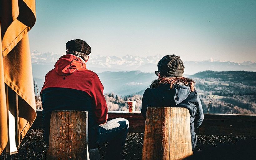 Uetliberg mit zwei Personen