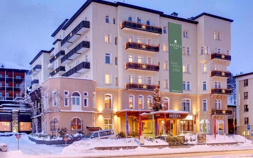 Das Hotel Flüela in Davos.