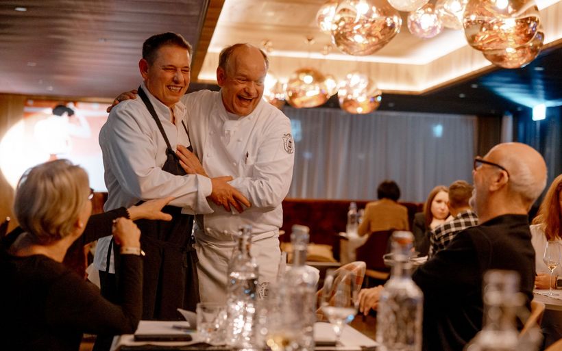 Küchenchef Urs Gschwend und Franz Faeh, Culinary Director Hotel Gstaad Palace