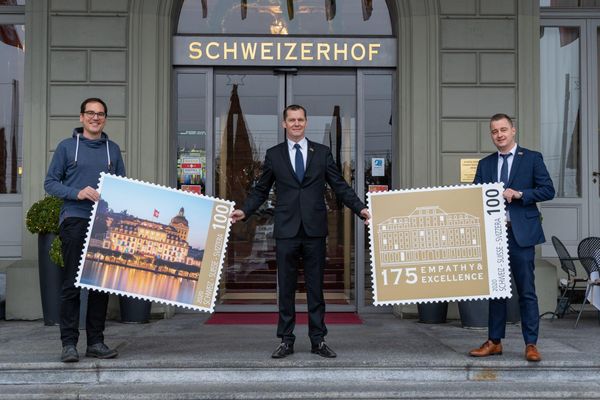 hotel schweizerhof luzern lanciert eigene firmenbriefmarke htr ch
