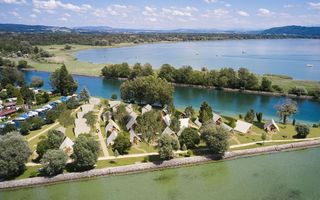 Illustration des zukünftigen Glamping-Village am Neuenburgersee.