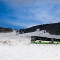 Snowbus am Chasseral im Schnee