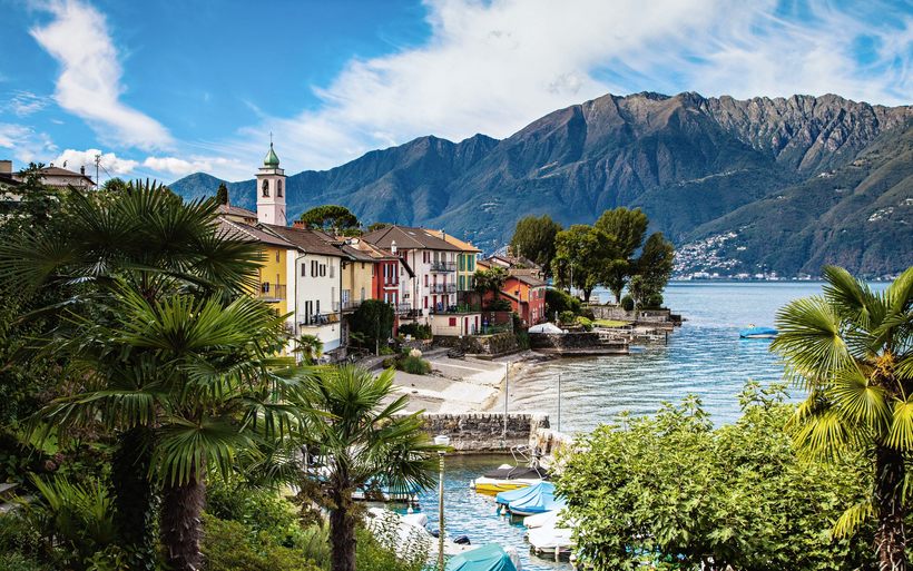 Blick auf Gambarogno