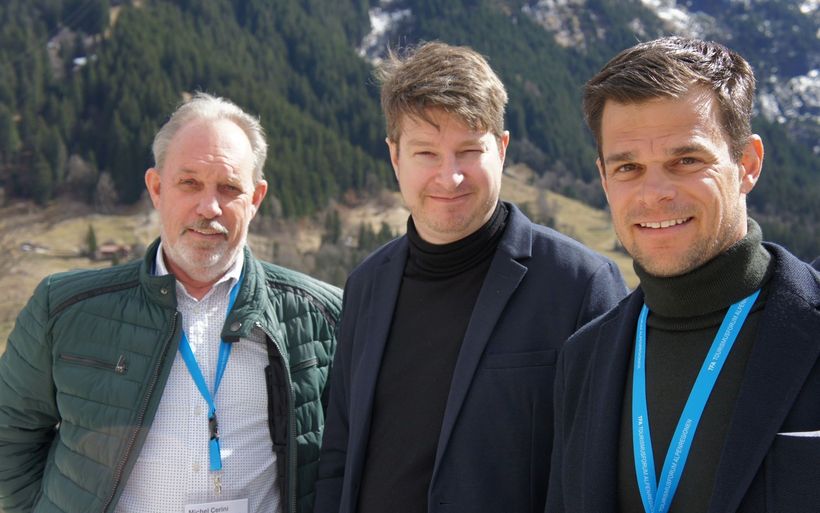 Michel Cerini, Bartholet Maschinenbau AG, Rüdiger Maas, Institut für Generationenforschung und Patrick Küng, Bartholet Maschinenbau AG (v.l).