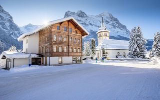 Grindelwald Dorf Winter
