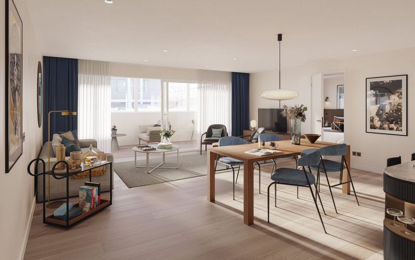 Rendering Neubau Apartment Hard Rock Hotel Davos