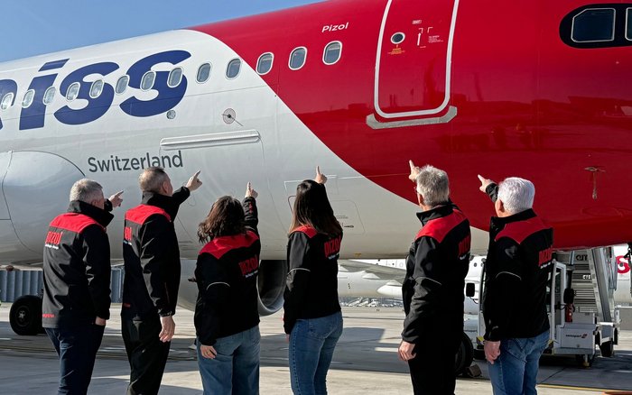 Delegation beim Flughafen Zürich