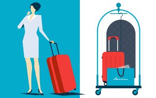 Dossier Frau Koffer Reisende Schweiz Märkte