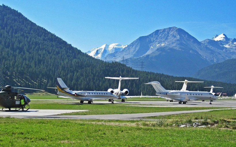 Flugplatz Samedan, Engadin Airport, Regionalflughafen, Oberengadin, Bundesgericht, Mario Cavigelli, Infrastruktur