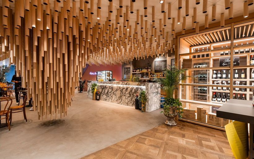 Der Wein-Concept-Store der Familie Vergani beinhaltet unter anderem neben einem Wein­shop und eine Weinbar.
