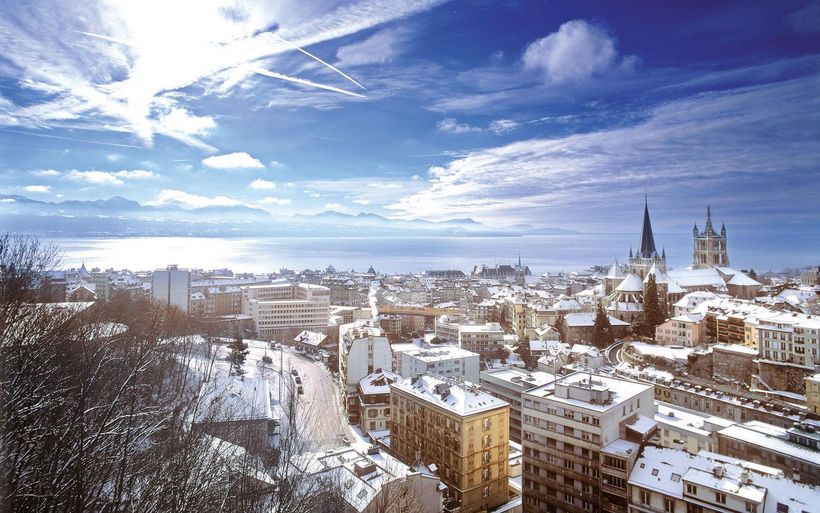 Lausanne sous la neige