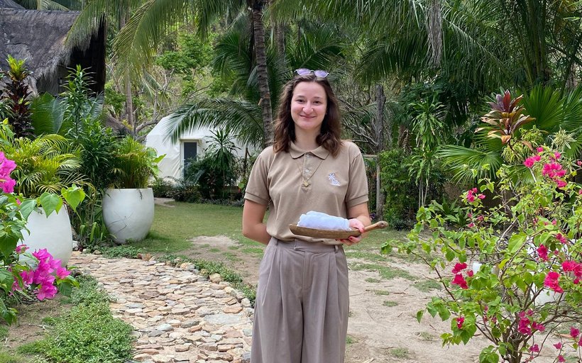 Lilly Stettler, Praktikum Hotellerie Philippinen, SHL-Studentin Auslandserfahrung, The Beach House Ocam Ocam, Wanderjahre, Gastfreundschaft Hotellerie