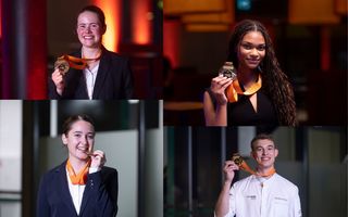 Die Gewinnerinnen in den Hotelberufen an den Swiss Skills 2025 mit Medaille