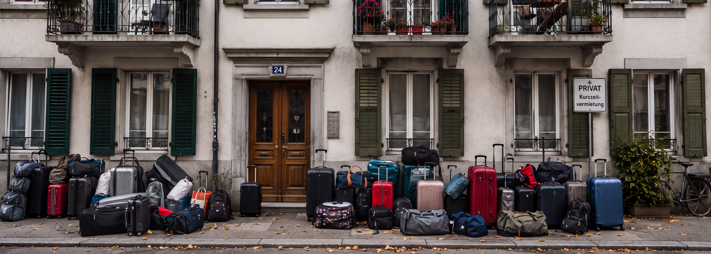 Kurzzeitvermietung Schweiz, HotellerieSuisse, Airbnb Schweiz, Ferienwohnungen, touristische Vermietung, Registrierungspflicht, Buchungsplattformen, gewerbliche Kurzzeitvermietung, Wohnraum, Magdalena Glausen, Regulierung Kurzzeitvermietung