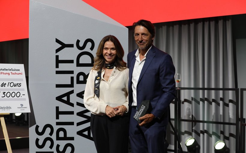Séverine Bestenheider-Reynaud, directrice du Pas de l'Ours, et le chef Franck Reynaud.