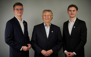 Janik Tapella, H.-Ueli Gubser und Marcel Lapierre