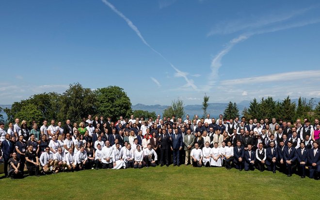 équipes de l'Evian Resort 