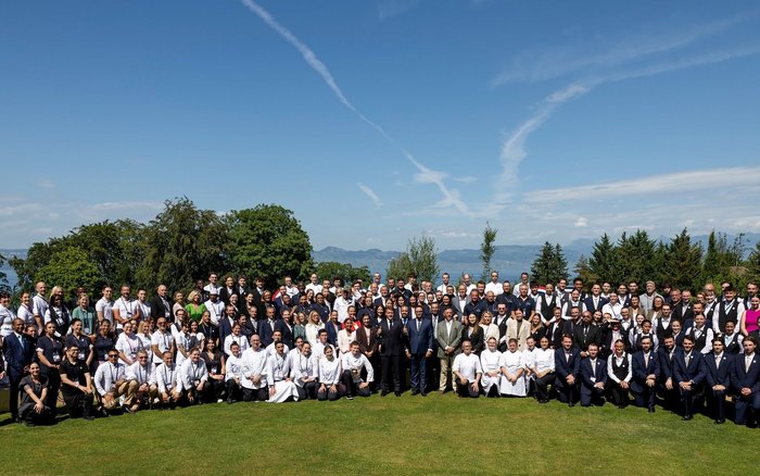 équipes de l'Evian Resort 