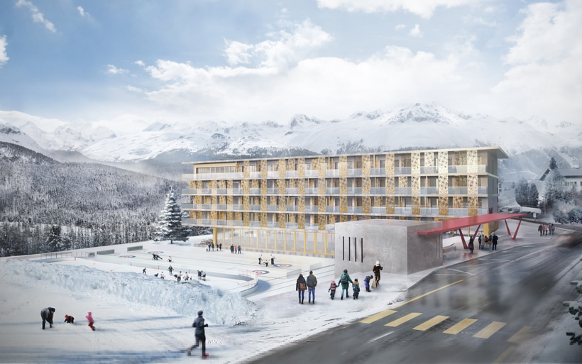 Hotel Flaz, Pontresina, Kurt Baumgartner, Luis Wieser, Ursin Maissen, Stricker Architekten AG, Hotel Flaz AG, Engadin