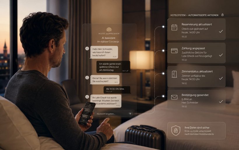 Künstliche Intelligenz, Agentic AI, Hotellerie, PMS, Hoteltechnologie, Direktvertrieb, Hotelsoftware